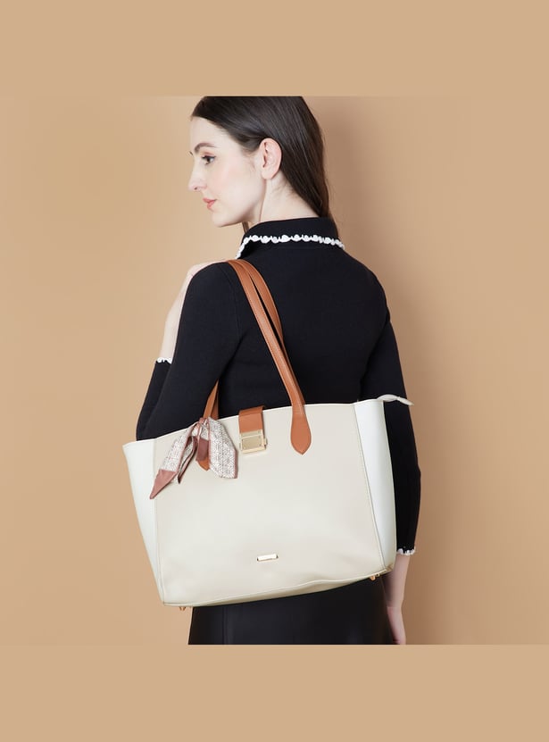 CODE Colourblocked Shoulder Bag