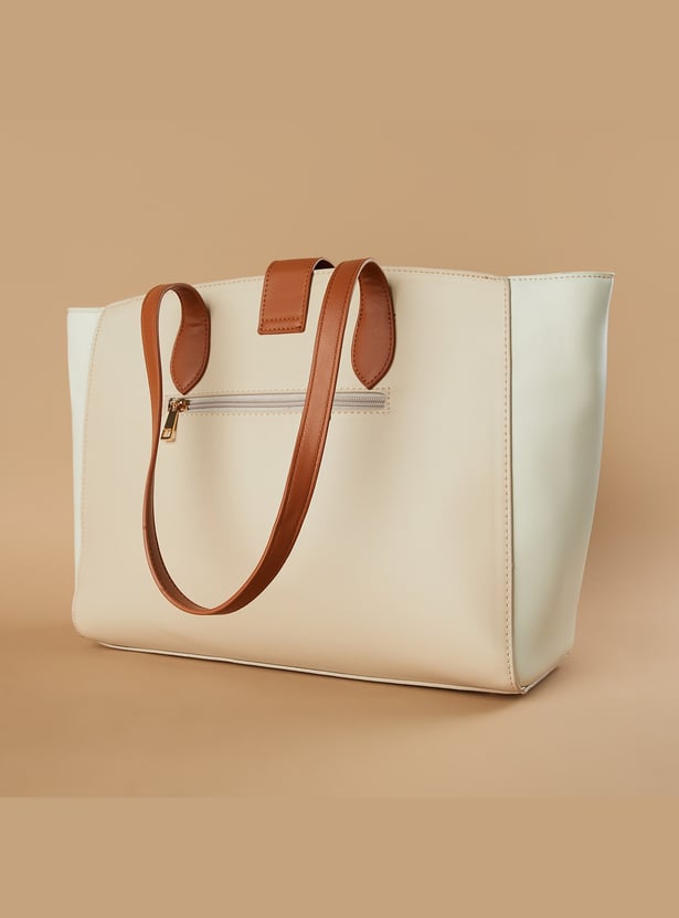 CODE Colourblocked Shoulder Bag
