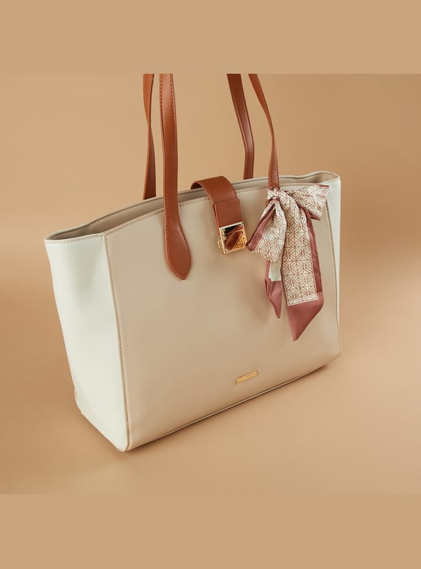 CODE Colourblocked Shoulder Bag