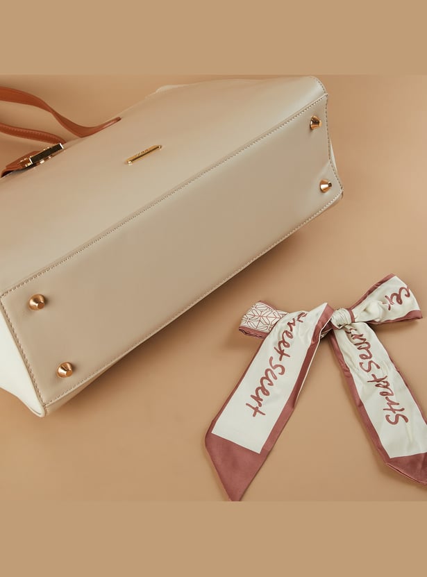 CODE Colourblocked Shoulder Bag