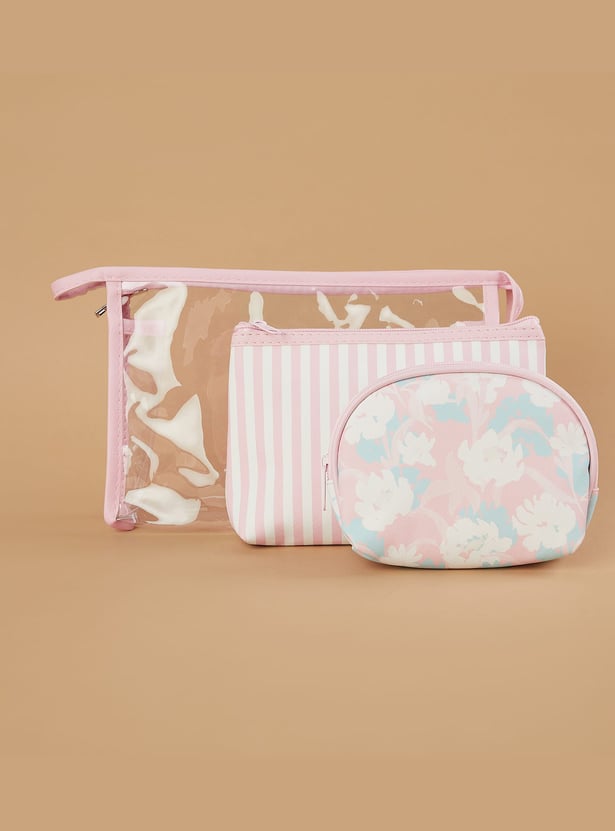 GINGER Printed Vanity Pouches - Pack of 3