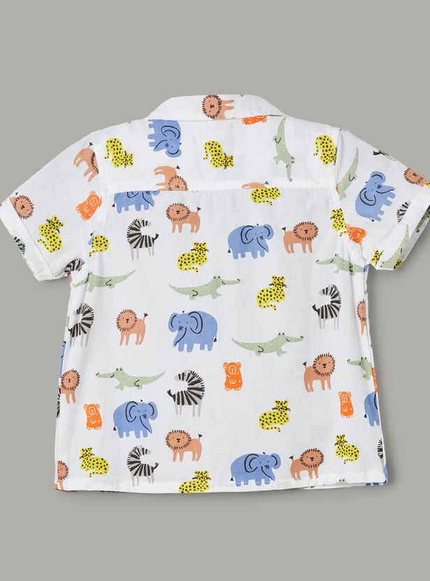 JUNIORS Boys Graphic Print Shirt