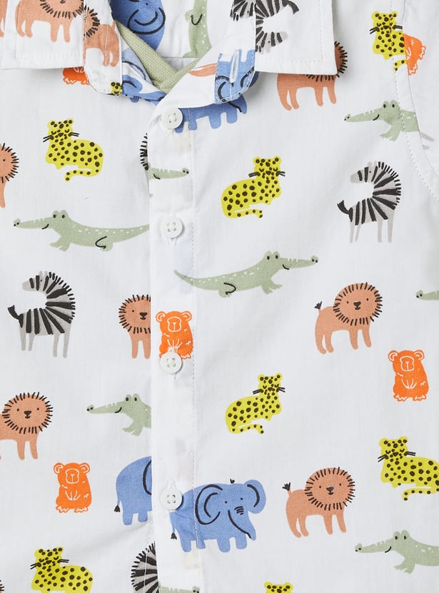JUNIORS Boys Graphic Print Shirt