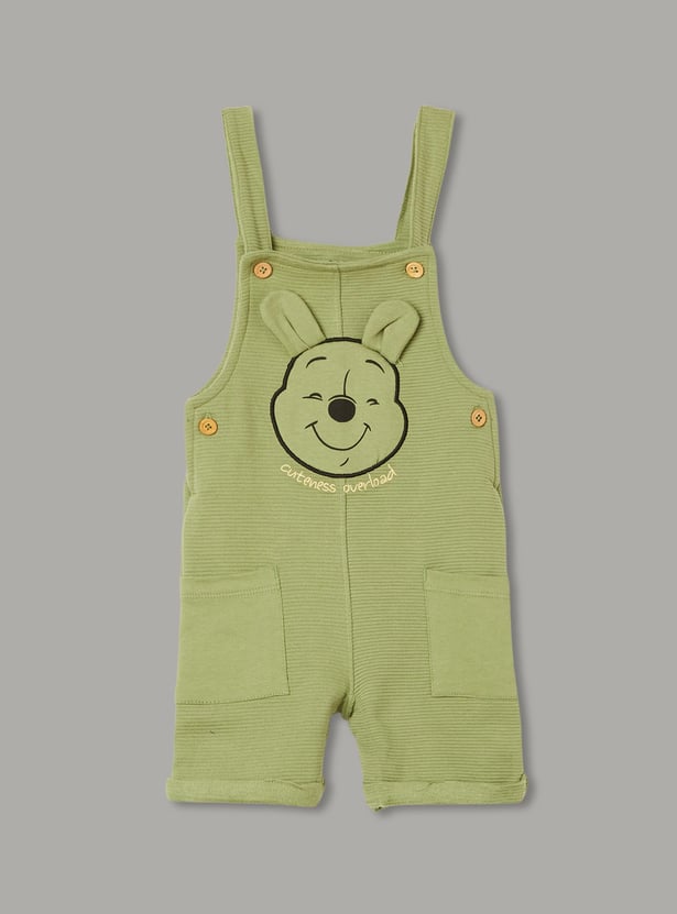 JUNIORS Boys Winnie the Pooh Dungaree with T-shirt