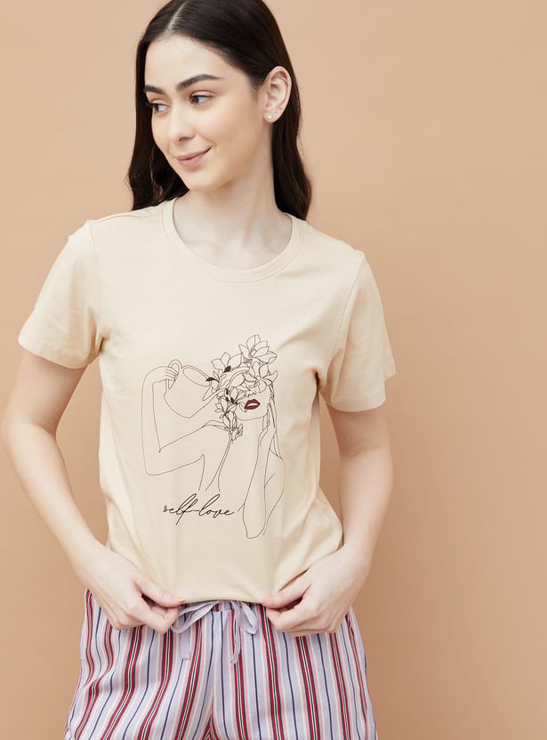 GINGER Printed Lounge T-shirt