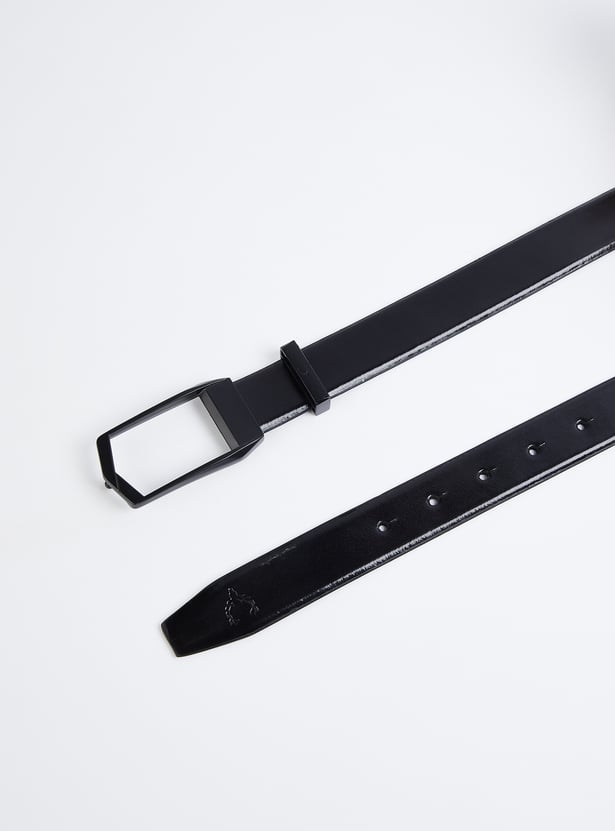 ALLEN SOLLY Solid Leather Belt