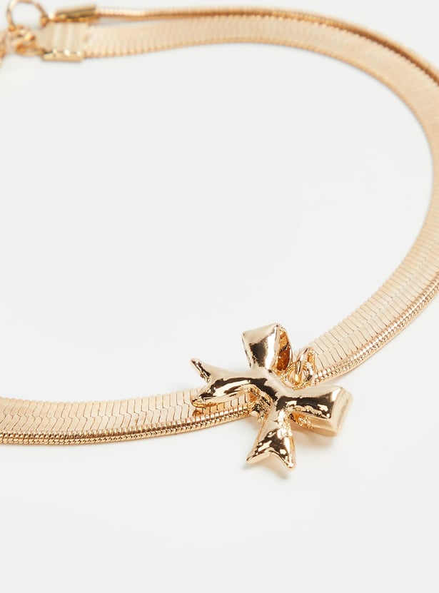 GINGER Layered Bracelet with Bow Charm