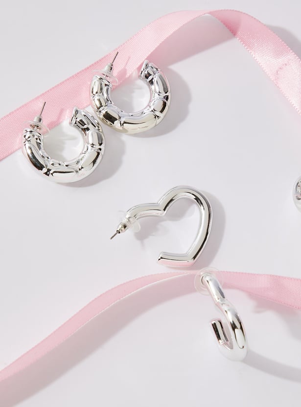 GINGER Assorted Hoop Earrings - Pack of 3