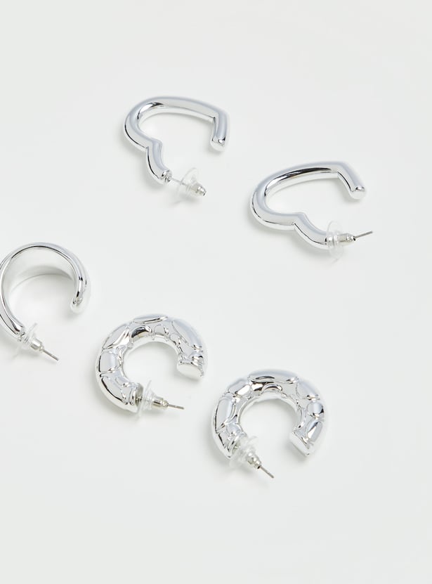 GINGER Assorted Hoop Earrings - Pack of 3
