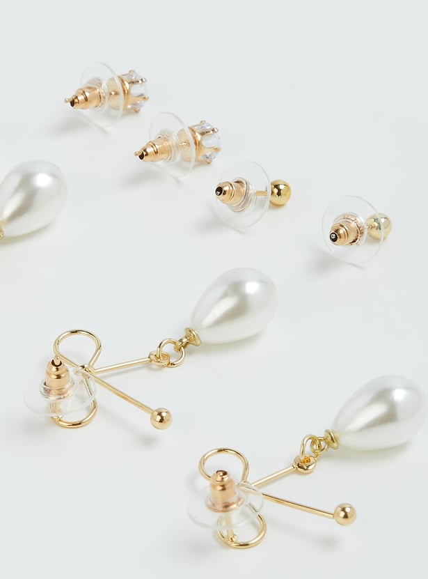 GINGER Assorted Drop and Stud Earrings - Pack of 4