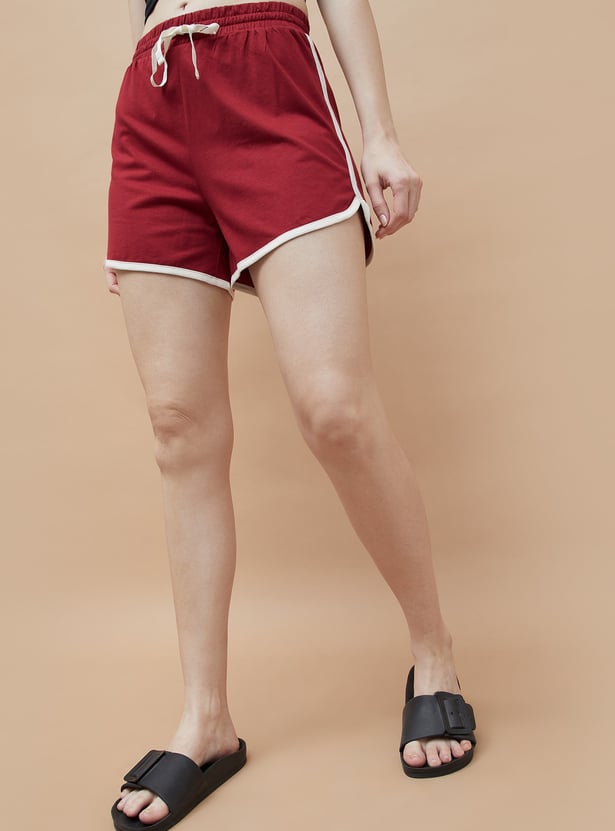 GINGER Solid Lounge Shorts