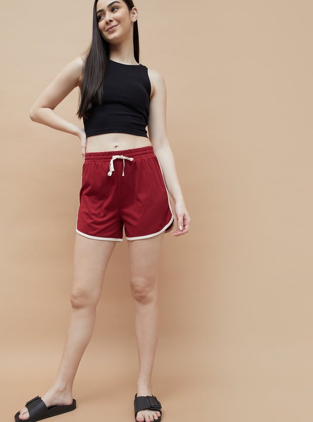 GINGER Solid Lounge Shorts