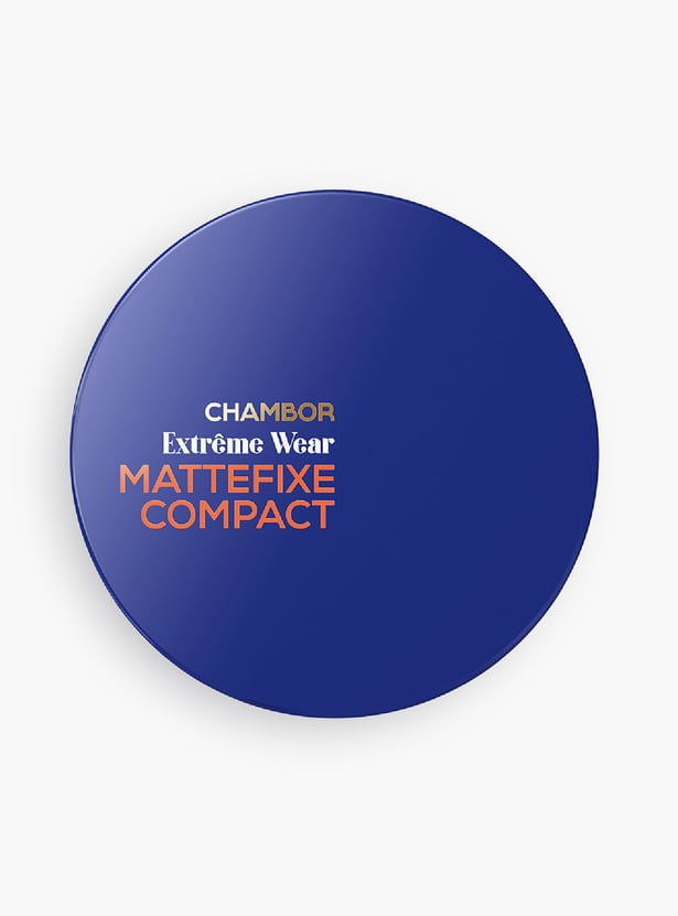 CHAMBOR Extreme Wear Mattefixe Compact Powder - 206 Warm Tan - 9g