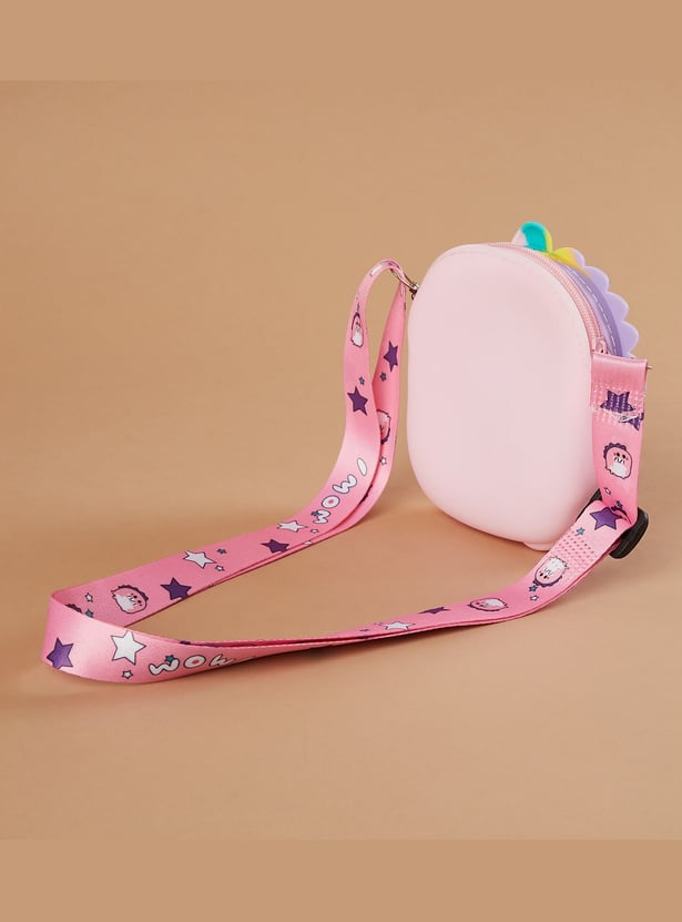 FAME FOREVER Dinosaur Applique Sling Bag