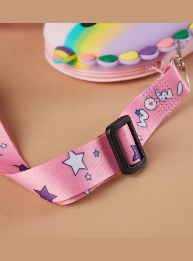 FAME FOREVER Dinosaur Applique Sling Bag