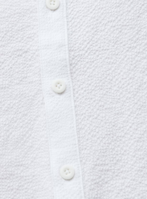 BOSSINI Textured Regular Fit Shirt