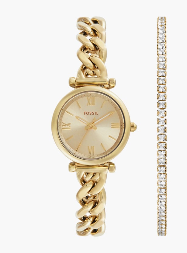 FOSSIL Carlie Analog Watch and Bracelet Set - ES5387SET