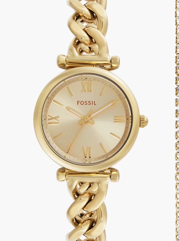 FOSSIL Carlie Analog Watch and Bracelet Set - ES5387SET