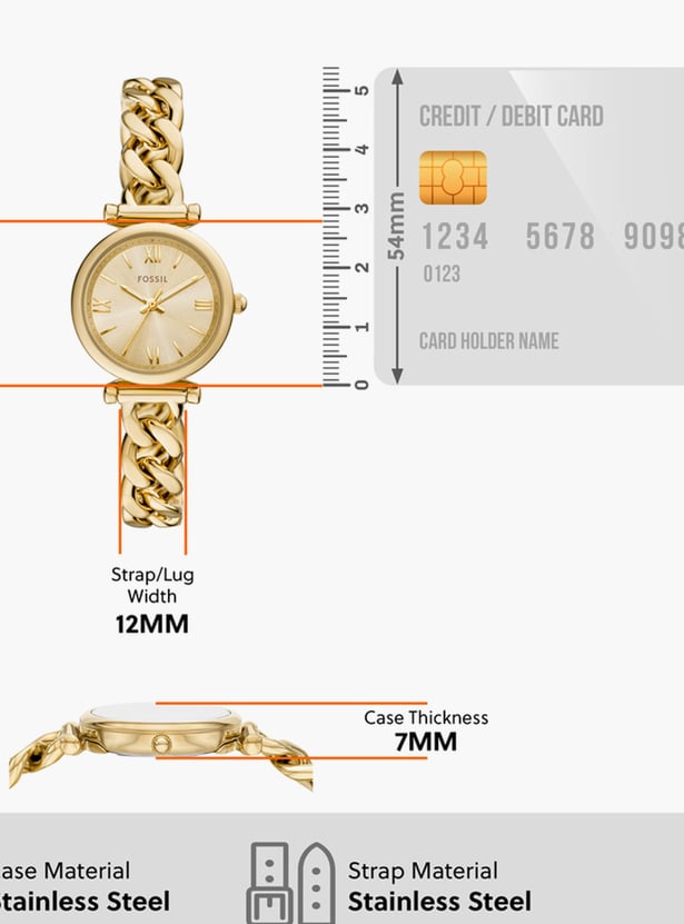 FOSSIL Carlie Analog Watch and Bracelet Set - ES5387SET