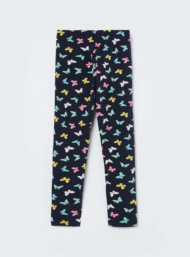 FAME FOREVER Girls Butterfly Print Leggings