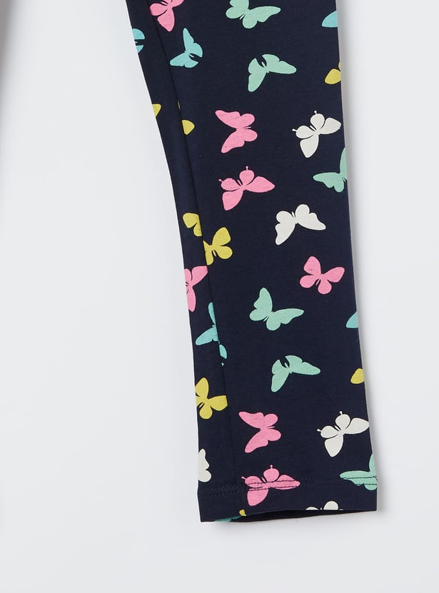 FAME FOREVER Girls Butterfly Print Leggings