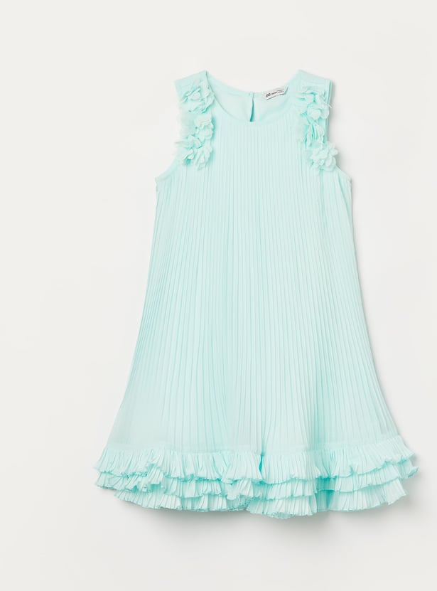 FAME FOREVER Girls Pleated A-line Dress