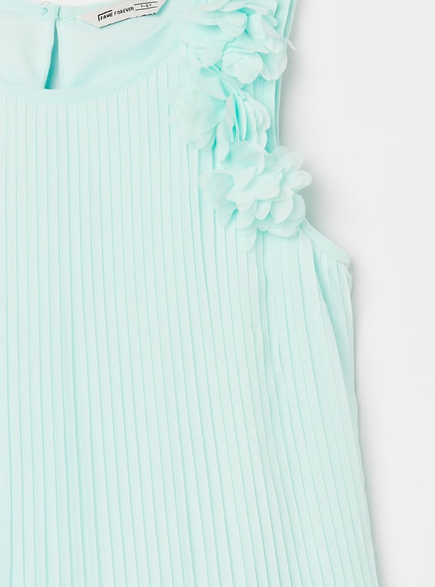FAME FOREVER Girls Pleated A-line Dress