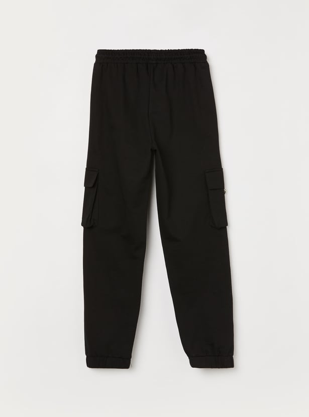 FAME FOREVER Girls Placement Print Joggers