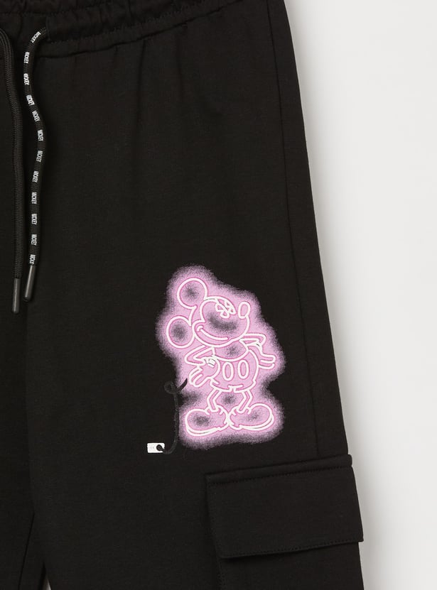 FAME FOREVER Girls Placement Print Joggers