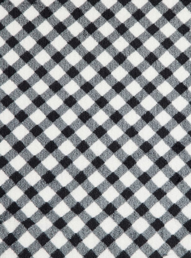 FS MINI KLUB Girls Gingham Checked Mink Single Layer Blanket