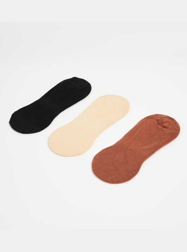 GINGER Knitted No-Show Socks - Pack of 3