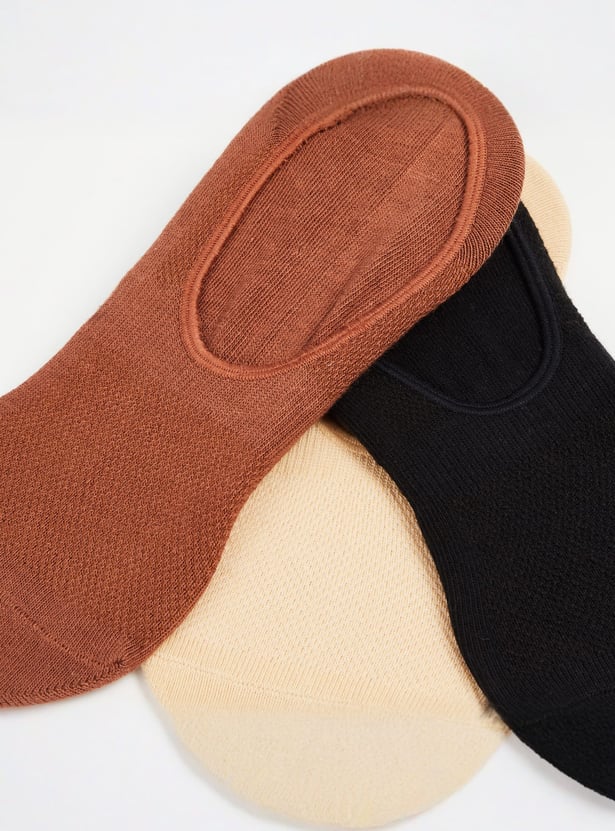 GINGER Knitted No-Show Socks - Pack of 3