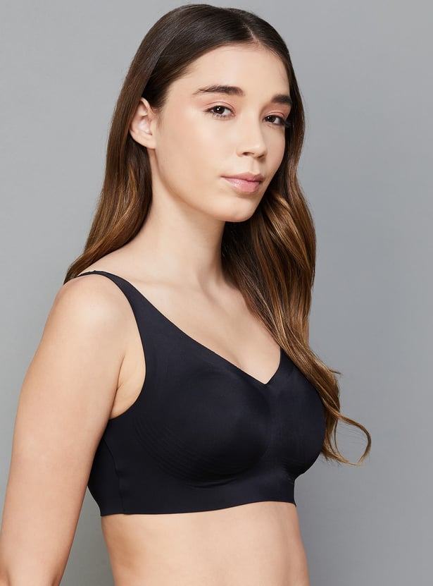 ENAMOR Solid Padded Non-Wired Sports Bra