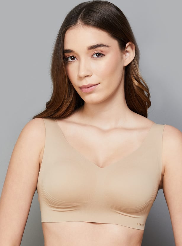 ENAMOR Solid Padded Non-Wired Sports Bra