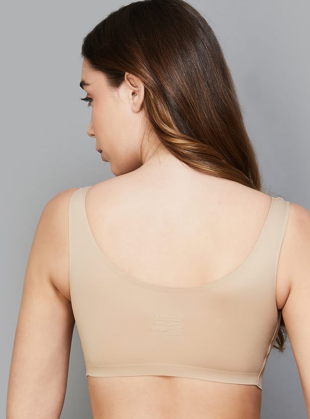 ENAMOR Solid Padded Non-Wired Sports Bra