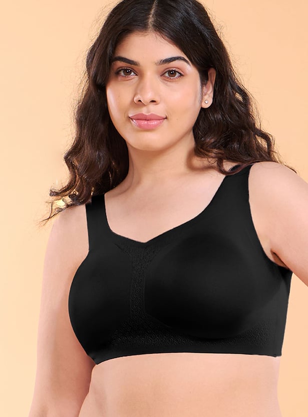 ENAMOR Solid Padded Non-Wired Minimizer Bra