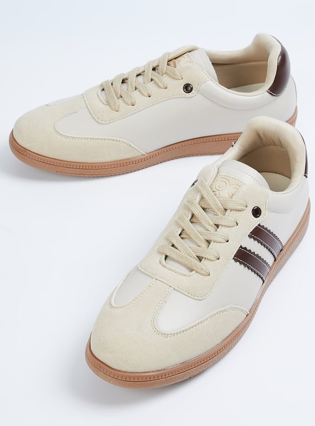 GINGER Panelled Low Top Sneakers