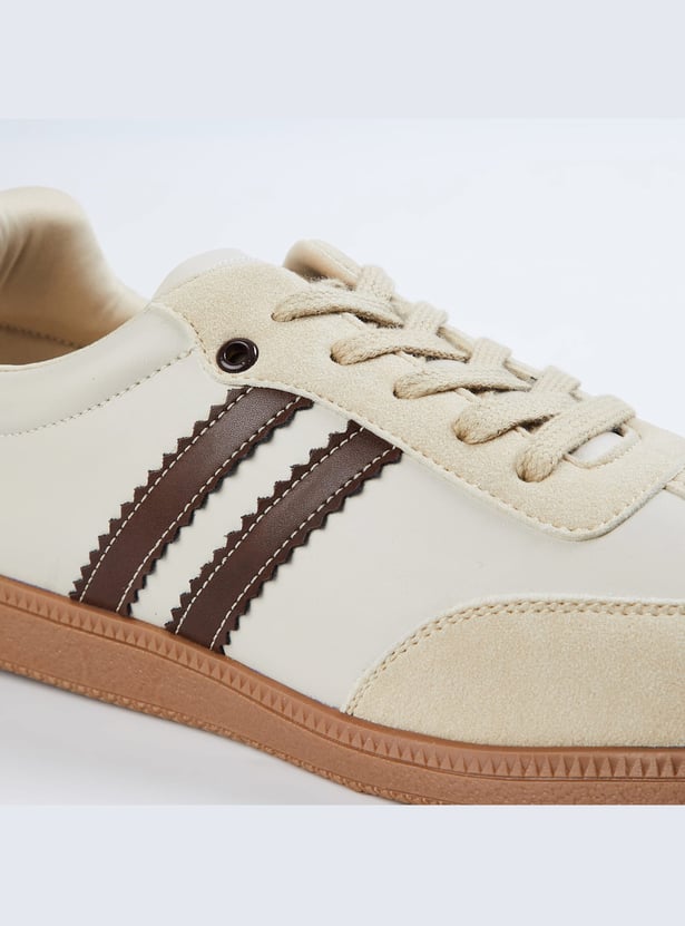 GINGER Panelled Low Top Sneakers