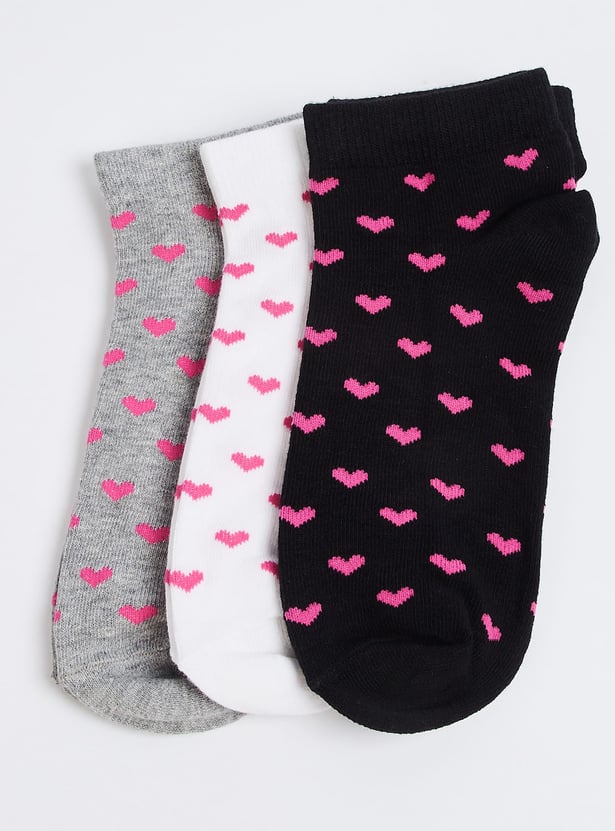 GINGER Knitted Ankle-Length Socks - Pack of 3