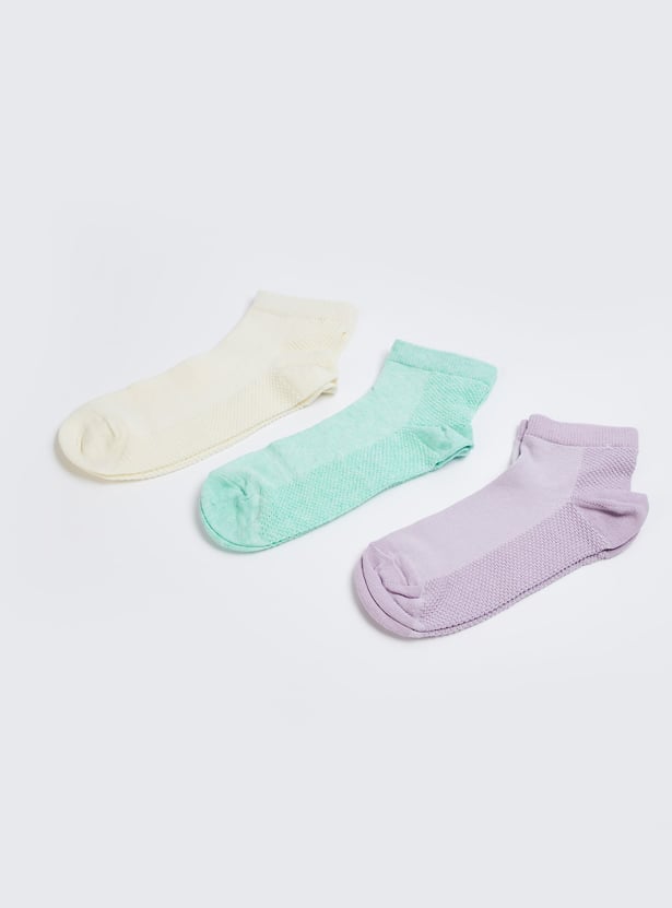 GINGER Knitted Ankle-Length Socks - Pack of 3