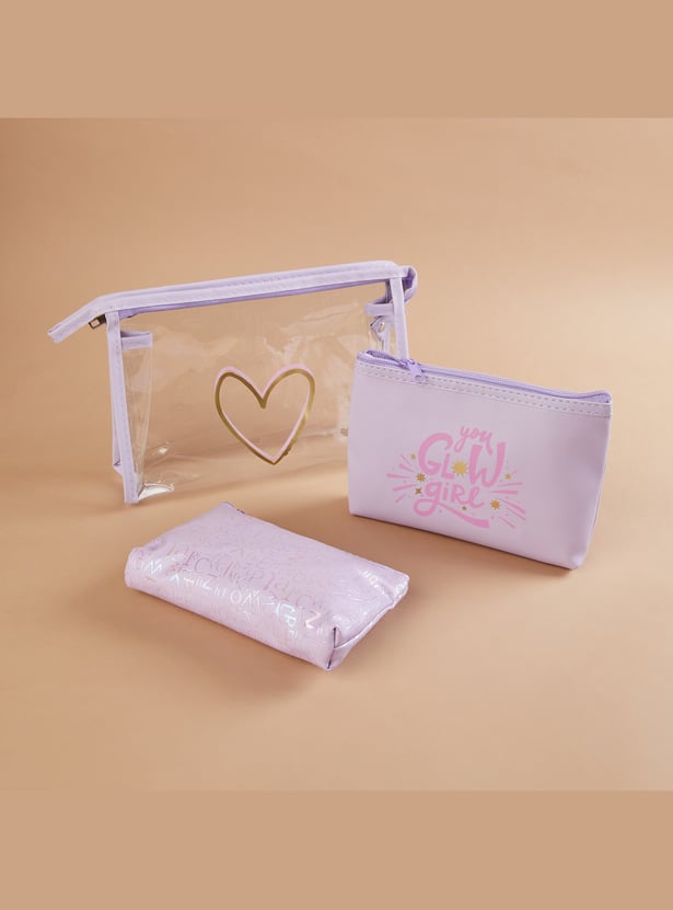 GINGER Assorted Vanity Pouches - Pack of 3