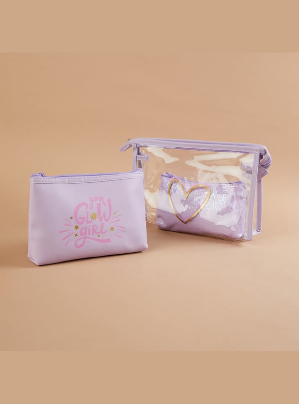 GINGER Assorted Vanity Pouches - Pack of 3
