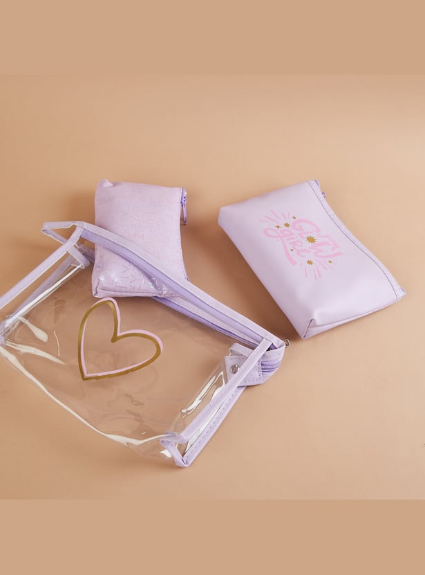 GINGER Assorted Vanity Pouches - Pack of 3