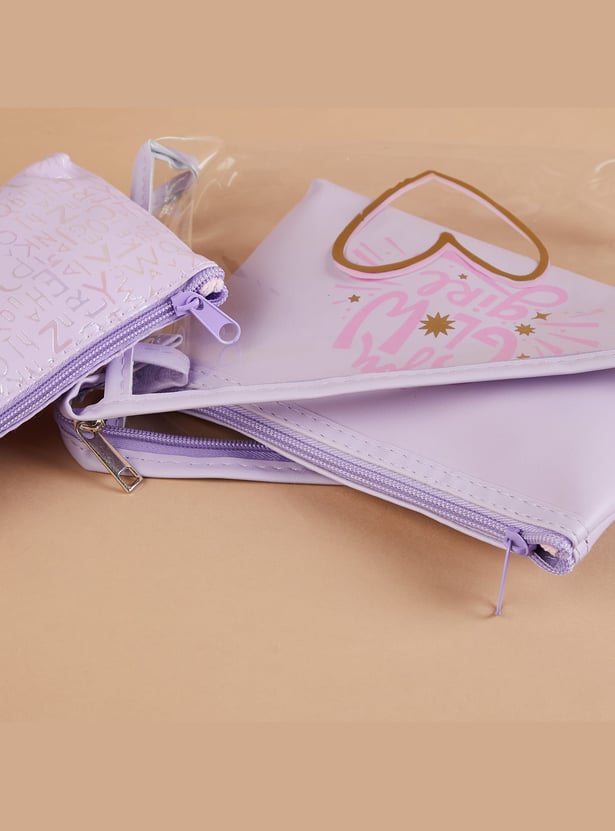 GINGER Assorted Vanity Pouches - Pack of 3
