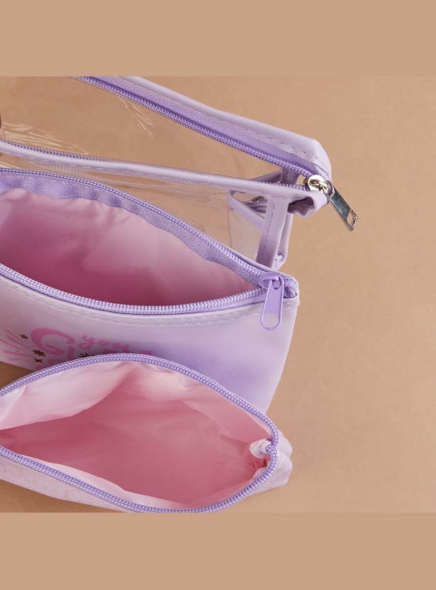 GINGER Assorted Vanity Pouches - Pack of 3