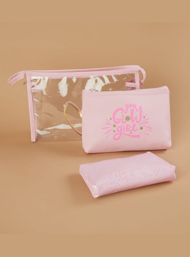 GINGER Assorted Vanity Pouches - Pack of 3