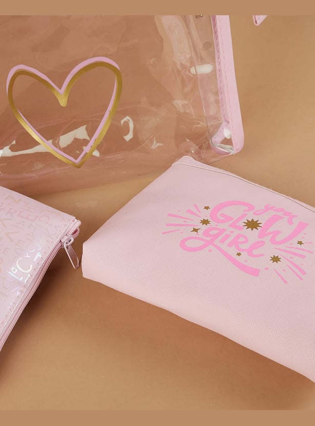 GINGER Assorted Vanity Pouches - Pack of 3