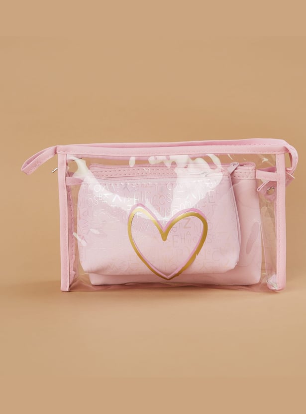 GINGER Assorted Vanity Pouches - Pack of 3