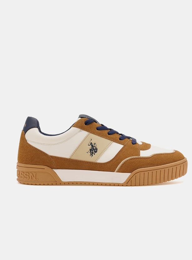 U.S. POLO ASSN. Colourblocked Lace-Up Sneakers
