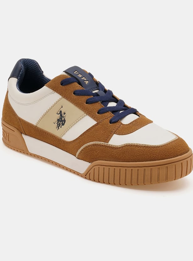 U.S. POLO ASSN. Colourblocked Lace-Up Sneakers